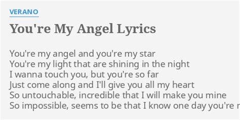 lyrics you're my angel